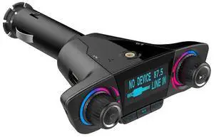 Ecocleanpath Bluetooth 4.0 Car MP3 Player with FM Transmitter & Fast USB Charging - Hands-Free Calling & Music Playback