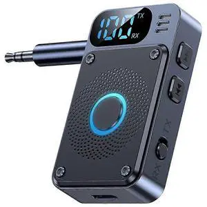 Ecocleanpath Bluetooth 5.4 Receiver & Transmitter Adapter, Wireless AUX for Car/Home Stereo, Headphones, TVs, Hands-Free Call