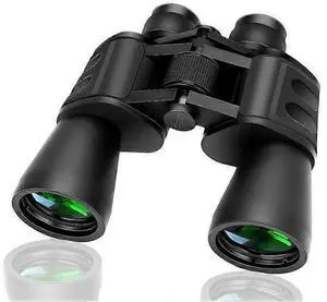 Ecocleanpath 20x50 High Power Binoculars with Low Light Night Vision, Waterproof Compact for Adults & Kids (Black)
