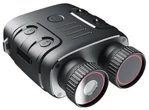 Ecocleanpath 1080P Digital Night Vision Goggles with 5X Zoom & 3800mAh Battery - Black