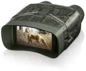 Ecocleanpath 4K Night Vision Goggles with 3'' HD Screen, 32GB Card, Photo/Video Capture - Green