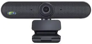 Ecocleanpath 4K HD Webcam with Microphone & Noise Reduction - Plug & Play USB Computer Camera for Meetings & Streaming (Black)
