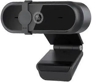 Ecocleanpath 1080p HD Webcam with Privacy Cover, USB Plug & Play Computer Camera (Black)