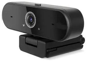 Ecocleanpath 4K Webcam with Low-Light Correction & AI Noise-Canceling Mic, 30fps Plug & Play (Black)