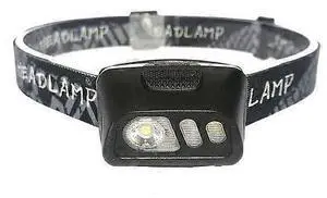 Ecocleanpath Rechargeable Head Torch 1200mAh, IPX4 Waterproof LED Headlamp for Running Camping Fishing Cycling - Black