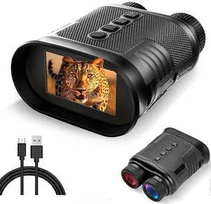 Ecocleanpath 4K Night Vision Goggles with 3'' HD Screen, 8X Zoom for Hunting & Camping, Rechargeable (Black) Ecocleanpath 4K Night Vision Goggles with 3'' HD Screen, 8X Zoom for Hunting & Camping, Rechargeable (Black)