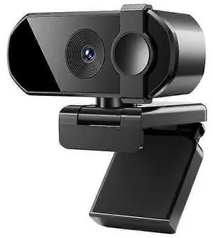 Ecocleanpath 2K Webcam for PC & Laptop, 1440P HD Streaming, Plug & Play USB Camera with Noise-Cancelling Mic (Black)