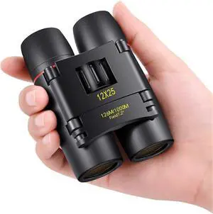 Ecocleanpath 12x25 Mini Pocket Binoculars for Adults & Kids, Compact for Bird Watching, Concerts, Theater (Black) Ecocleanpath 12x25 Mini Pocket Binoculars for Adults & Kids, Compact for Bird Watching, Concerts, Theater (Black)