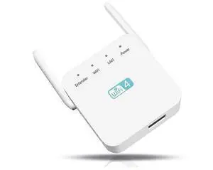 Ecocleanpath 2024 WiFi Extender Booster, 3650 Sq.ft Coverage, 300Mbps 2.4GHz, 4 Modes, White Ecocleanpath 2024 WiFi Extender Booster, 3650 Sq.ft Coverage, 300Mbps 2.4GHz, 4 Modes, White