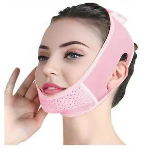 Ecocleanpath V-Line Lifting Mask & Double Chin Strap - Face Slimmer, Anti-Sagging, Adjustable Fit (Pink) Ecocleanpath V-Line Lifting Mask & Double Chin Strap - Face Slimmer, Anti-Sagging, Adjustable Fit (Pink)