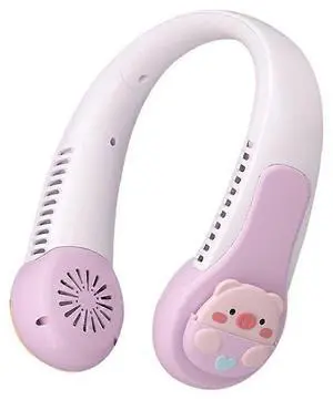 Ecocleanpath Portable Fan with 3 Speeds, Long Battery Life & Quiet Operation, Purple | Strong Cooling for Home & Travel