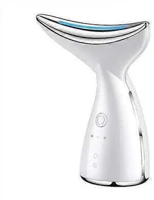 Ecocleanpath White Electric Face & Neck Massager with Hot Compress, 3 LED Lights & Modes for Anti-Aging Skin Tightening Ecocleanpath White Electric Face & Neck Massager with Hot Compress, 3 LED Lights & Modes for Anti-Aging Skin Tightening
