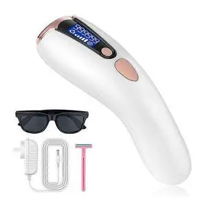 Ecocleanpath IPL Hair Removal Device with 990,000 Flashes, 5 Energy & 2 Modes for Men & Women - Permanent Smooth Skin