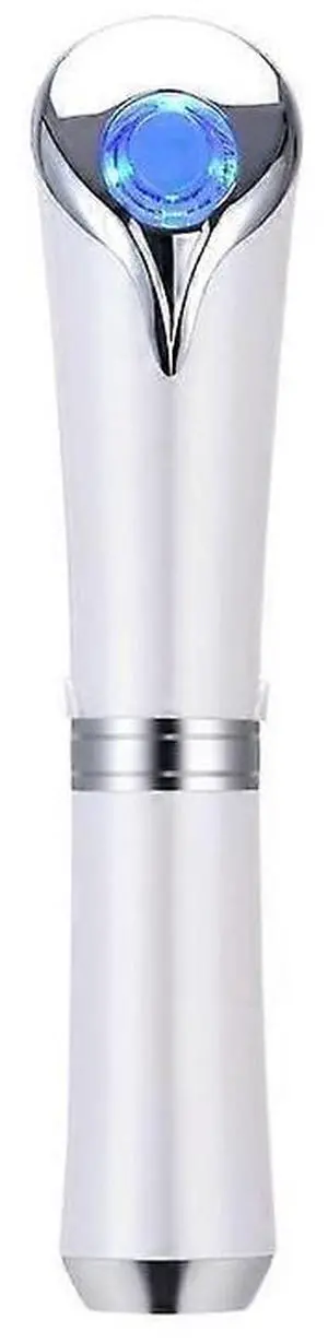 Ecocleanpath White Jade Ion Eye Beauty Massager: Anti-Aging Wrinkle Removal with Red/Blue Light Therapy