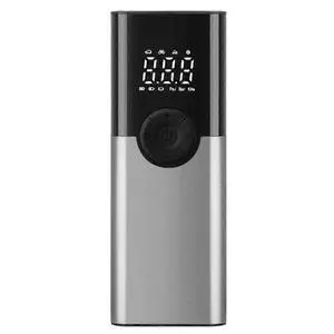 Ecocleanpath Cordless Tire Inflator Air Compressor 150PSI, 4000mAh, LED Light & Power Bank - Black