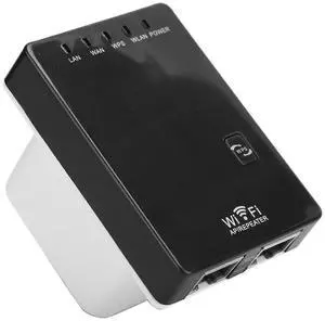 Ecocleanpath 300Mbps WiFi Range Extender & Router, Black - Wireless Signal Booster, AP/Repeater Modes