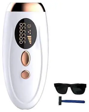 Ecocleanpath Upgraded IPL Laser Hair Removal for Women - 999,000 Flashes, Painless At-Home Device for Face & Body (White)