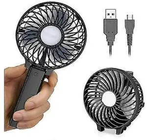 Ecocleanpath FS04012 USB Rechargeable Portable Fan, 3-Speed Folding Design for Outdoor & Travel Cooling