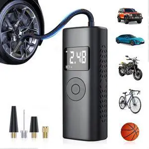 Ecocleanpath 7800mAh 150PSI Portable Tire Inflator with LED Light & USB Charging for Cars, Bikes, Balls