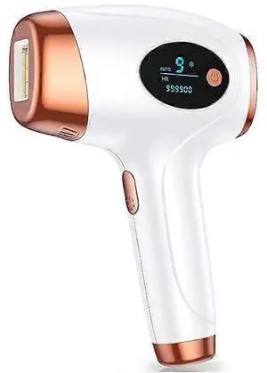 Ecocleanpath UPGRADED At-Home IPL Hair Removal Device, 999900 Flashes for Permanent Results on Face, Legs, Arms & Body - White