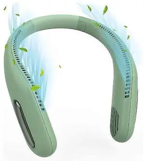 Ecocleanpath Chonus FS_zzh_0615_29 Bladeless Neck Fan, 360° Cooling, 8H Battery, USB-C Portable