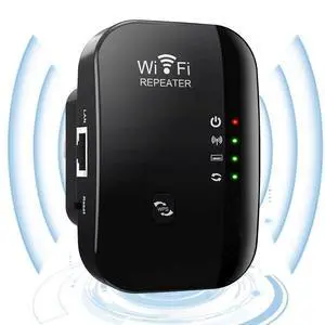 Ecocleanpath Black WiFi Extender Up to 4000sq ft, 300Mbps Repeater/AP Mode for Seamless Streaming Ecocleanpath Black WiFi Extender Up to 4000sq ft, 300Mbps Repeater/AP Mode for Seamless Streaming