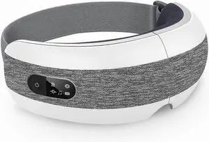 Ecocleanpath White Heated Eye Massager with Music & Heat Relief for Eye Strain, Foldable Design - Perfect Gift Ecocleanpath White Heated Eye Massager with Music & Heat Relief for Eye Strain, Foldable Design - Perfect Gift