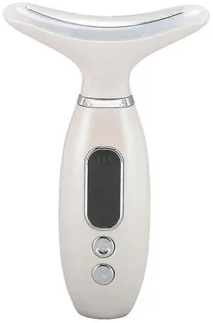 Ecocleanpath White Facial Massager with Multiple Vibration Levels, Rechargeable for Face & Neck Skin Activation