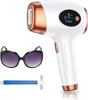 Ecocleanpath 3-in-1 IPL Laser Hair Removal Device, 999,900 Flashes Painless At-Home Permanent Hair Removal for Women & Men
