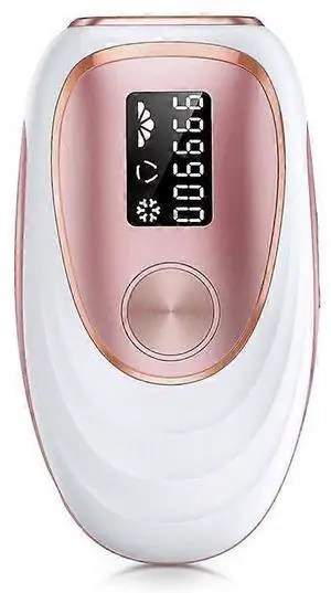 Ecocleanpath 3-in-1 IPL Laser Hair Removal with Cooling - 9 Levels, Painless Device for Women & Men, Full Body Home Use - White