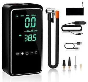 Ecocleanpath 150PSI Portable Tire Inflator with 25000mAh Battery, 3X Faster Inflation & LCD Display