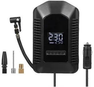 Ecocleanpath 150PSI Portable Tire Inflator with Digital Display & LED Light - 12V Air Compressor for Cars, Bikes, Balloons