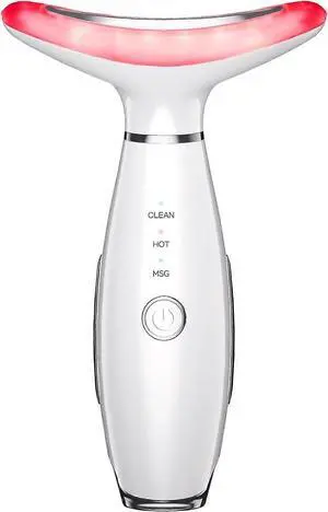 Ecocleanpath White 7-in-1 Facial & Neck Massager with LED, Heat & Vibration for Skin Rejuvenation Ecocleanpath White 7-in-1 Facial & Neck Massager with LED, Heat & Vibration for Skin Rejuvenation
