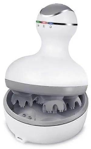 Ecocleanpath Cordless Scalp Massager with 84 Nodes, Rechargeable & Waterproof, Promotes Hair Growth & Stress Relief (White) Ecocleanpath Cordless Scalp Massager with 84 Nodes, Rechargeable & Waterproof, Promotes Hair Growth & Stress Relief (White)