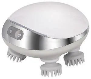 Ecocleanpath Electric Scalp Massager with Heating, IPX7 Waterproof, 4 Modes for Hair Growth & Stress Relief (White) Ecocleanpath Electric Scalp Massager with Heating, IPX7 Waterproof, 4 Modes for Hair Growth & Stress Relief (White)