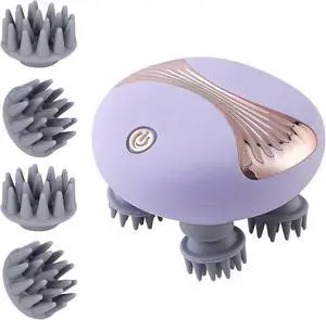 Ecocleanpath Electric Scalp Massager with 8 Claws, Rechargeable & Waterproof, Red Light Therapy for Hair Growth & Relaxation (Purple) Ecocleanpath Electric Scalp Massager with 8 Claws, Rechargeable & Waterproof, Red Light Therapy for Hair Growth & Relaxation (Purple)