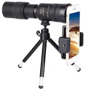 Ecocleanpath 10-300x40mm BAK4 Monocular Telescope with Phone Holder & Tripod for Bird Watching & Hiking