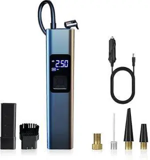 Ecocleanpath 150PSI Cordless Tire Inflator, 6000mAh Portable Air Compressor for Car Bike Motorcycle Balls