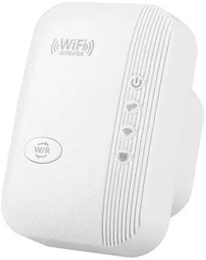 Ecocleanpath 300Mbps WiFi Range Extender & Repeater, 2.4GHz Signal Booster Amplifier, Easy Setup (White)