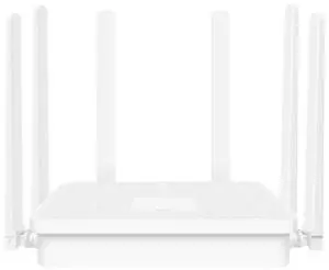 Ecocleanpath Wi-Fi 6 Dual-Band Gigabit Router with 6 Antennas, 3Gbps Speed & Mesh System, White