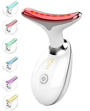 Ecocleanpath White 7-in-1 LED Facial & Neck Massager - 3 Color Modes, Vibration for Double Chin Reduction Ecocleanpath White 7-in-1 LED Facial & Neck Massager - 3 Color Modes, Vibration for Double Chin Reduction
