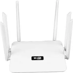 Ecocleanpath White Smart Dual Band Router 300Mbps | Whole Home WiFi Coverage for Gaming & Streaming