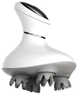 Ecocleanpath Wireless Scalp Massager for Hair Growth & Stress Relief - 4 Heads, 4 Modes, IPX7 Waterproof (White) Ecocleanpath Wireless Scalp Massager for Hair Growth & Stress Relief - 4 Heads, 4 Modes, IPX7 Waterproof (White)