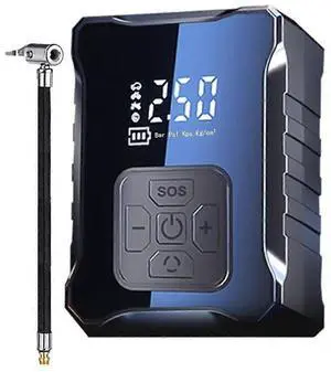 Ecocleanpath 150PSI Portable Air Compressor for Car Tires, 2X Fast Digital Tire Inflator with LED Light & Power Bank