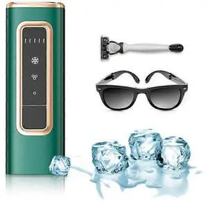 Ecocleanpath IPL Laser Hair Removal Device with Cooling Function - 5 Levels, Painless At-Home Treatment for Women & Men