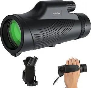 Ecocleanpath Usogood 10x42 Monocular Telescope for Adults, Compact Waterproof with Wrist Strap, Lightweight HD Optics