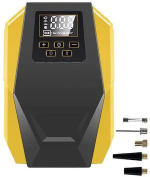 Ecocleanpath Digital Tire Inflator Portable Air Compressor, 120PSI Fast Pump with Light for Car/Bike