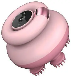 Ecocleanpath Electric Scalp Massager, Cordless IPX7 Waterproof, Full Body & Pet Massage, Non-Slip Silicone Grip (Pink)