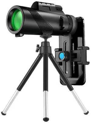 Ecocleanpath 50x60 HD Monocular Telescope with Smartphone Adapter & Tripod, Night Vision for Hunting, Bird Watching, Stargazing Ecocleanpath 50x60 HD Monocular Telescope with Smartphone Adapter & Tripod, Night Vision for Hunting, Bird Watching, Stargazing