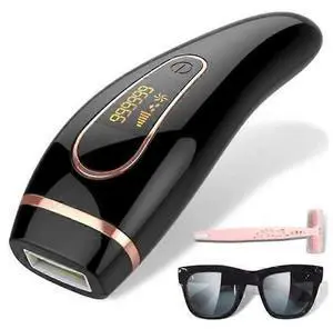 Ecocleanpath T130726H3 IPL Hair Removal Device, 999,999 Flashes Permanent At-Home Epilator with 5 Energy Levels